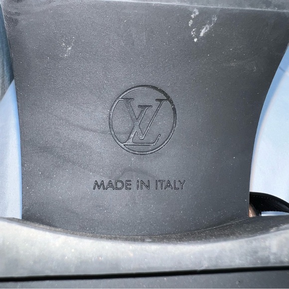 Louis Vuitton Lauriate Line Python Platform Strap Sandals Leather Shoes - Picture 7 of 10